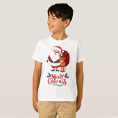 クリスマスTシャ子供へツ Tシャツ (正面フル)