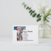 クリスマスTレター/サンタとSAX 名刺 (スタンド正面)