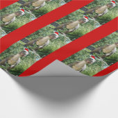 クリスマスTレックス恐竜 ラッピングペーパー (コーナー)