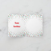 クリスマスTレックス挨拶 カード (内部)