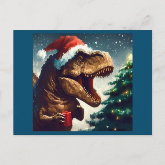 クリスマスTレックス1 シーズンポストカード (正面)