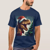 クリスマスTレックス1 Tシャツ (正面)