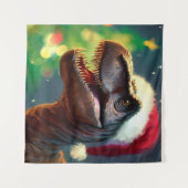 クリスマスTレックス2 タペストリー (正面(横))
