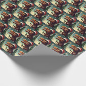 クリスマスTレックス4 ラッピングペーパー (角)