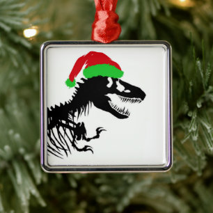 クリスマスTレックス メタルオーナメント