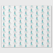 クリスマスTレックス ラッピングペーパー (フラット)