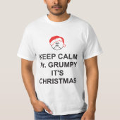 クリスマスT保シャツ、おだやかにクリスマス Tシャツ (正面)