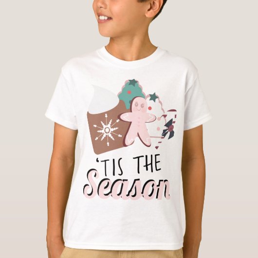 クリスマスThis Season Cookies Hot Chocolate Tシャツ (正面)