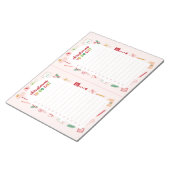 クリスマスTo Doリストチェックリストメモ帳 ノートパッド (アングル)