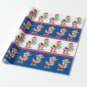 クリスマスTySantaSaurusレックス ラッピングペーパー (アンロールド)