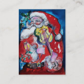 クリスマスUレター/バイオリンモノグラム付きサンタ 名刺 (裏面)