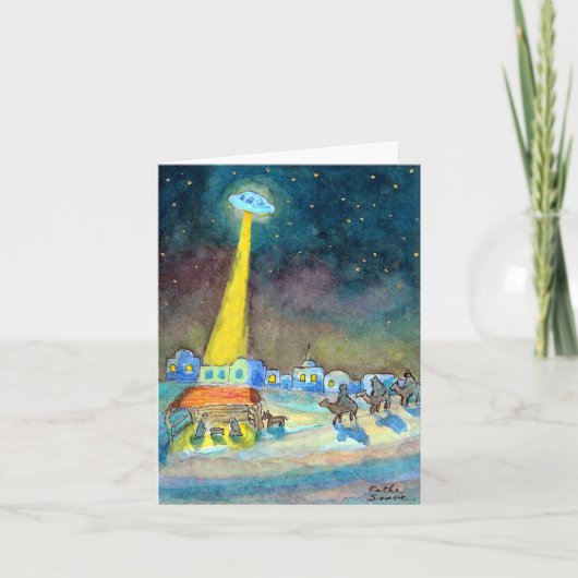 クリスマスUFOホリデーカード シーズンカード (正面)