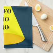 クリスマスUFOホーホソーサーエイリアン飛んでいる皿 キッチンタオル (四つ折り)