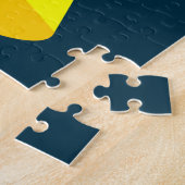 クリスマスUFOホーホソーサーエイリアン飛んでいる皿 ジグソーパズル (側面)