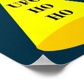 クリスマスUFOホーホソーサーエイリアン飛んでいる皿 ポスター (角)