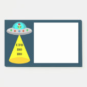 クリスマスUFOホーホソーサーエイリアン飛んでいる皿 ポストイット (正面)