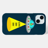 クリスマスUFOホーホソーサーエイリアン飛んでいる皿 Case-Mate iPhoneケース (裏面 (横))