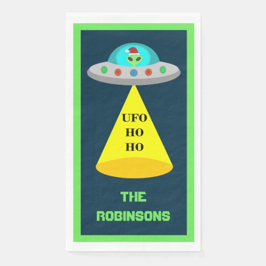 クリスマスUFOホーホソーサー飛んでいるエイリアンカスタム (正面)