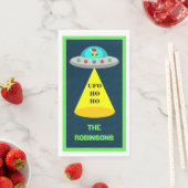 クリスマスUFOホーホソーサー飛んでいるエイリアンカスタム (インサイチュ)