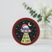 クリスマスUFO おもしろい シーズンカード (スタンド正面)