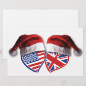 クリスマスUK USA愛国的な熱 便箋 (正面/裏面)