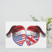 クリスマスUK USA愛国的な熱 便箋 (スタンド正面)