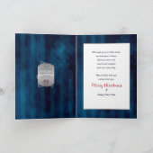 クリスマスUSA軍隊ドッグタグリースオンブルー シーズンカード (内部)