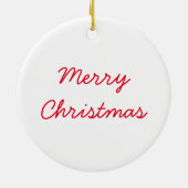 クリスマスVizsla セラミックオーナメント (裏面)