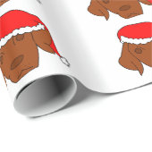 クリスマスVizsla ラッピングペーパー (ロールコーナー)