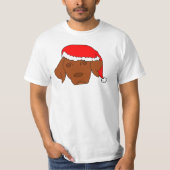 クリスマスVizsla Tシャツ (正面)