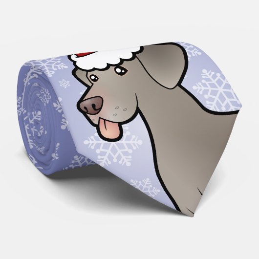 クリスマスWeimaraner ネクタイ (ロール)