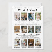 クリスマスWhat A Yearの新聞写真 シーズンカード (裏面)