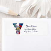 クリスマスY文字/SANTAクラウスとVIOLIN MONOGRAM ラベル (インサイチュ)