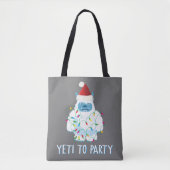 クリスマスYetiへパーティーTシャツかわいいYeti forクリスマス トートバッグ (正面)