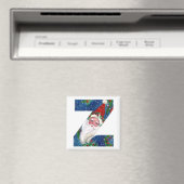 クリスマスZレター/サンタレッドリボンモノグラム マグネット (インサイチュ (食洗機))