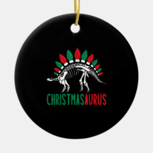 クリスマソウルスキュートクリスマス恐竜ツリーレックスディ セラミックオーナメント