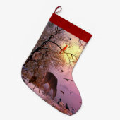 クリスマタスギャザーリーマリークリエイティブデザイン ラージクリスマスストッキング (正面 (吊り時))