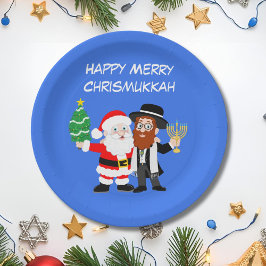 クリスマッカ サンタとラビの祝祭パーティ ペーパープレート