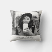 クリスマパーソナライズされたスカスタム・ホリデー・フォト・カード クッション (裏面)