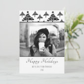 クリスマパーソナライズされたスカスタム・ホリデー・フォト・カード シーズンカード (スタンド正面)