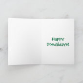 クリスマパーソナライズされたスライトゴールデンドール シーズンカード (内部)