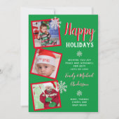 クリスマフォトコラージュテンプレートグリーティング招待状 招待状 (正面)