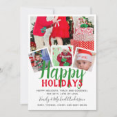 クリスマフォトコラージュテンプレートグリーティング招待状 招待状 (正面)