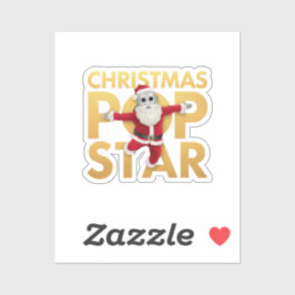 クリスマポップ・アートのススターかわいい&ホカラフルリデイ シール