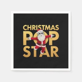 クリスマポップ・アートのススターかわいい&ホカラフルリデイ スタンダードカクテルナプキン