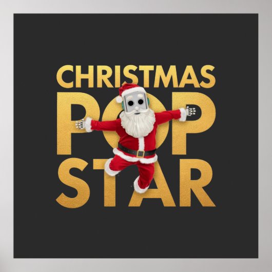 クリスマポップ・アートのススターかわいい&ホカラフルリデイ ポスター (正面)