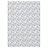 クリスマミニマルスブラック&ホワイトモダンホリデー テーブルクロス (正面)