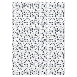 クリスマミニマルスブラック&ホワイトモダンホリデー テーブルクロス