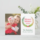 クリスマメリースメリー・ローレルリース家族の写真 シーズンカード (スタンド正面)