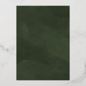 クリスマメリース一緒に家族の写真シルバー 箔シーズンカード (裏面)